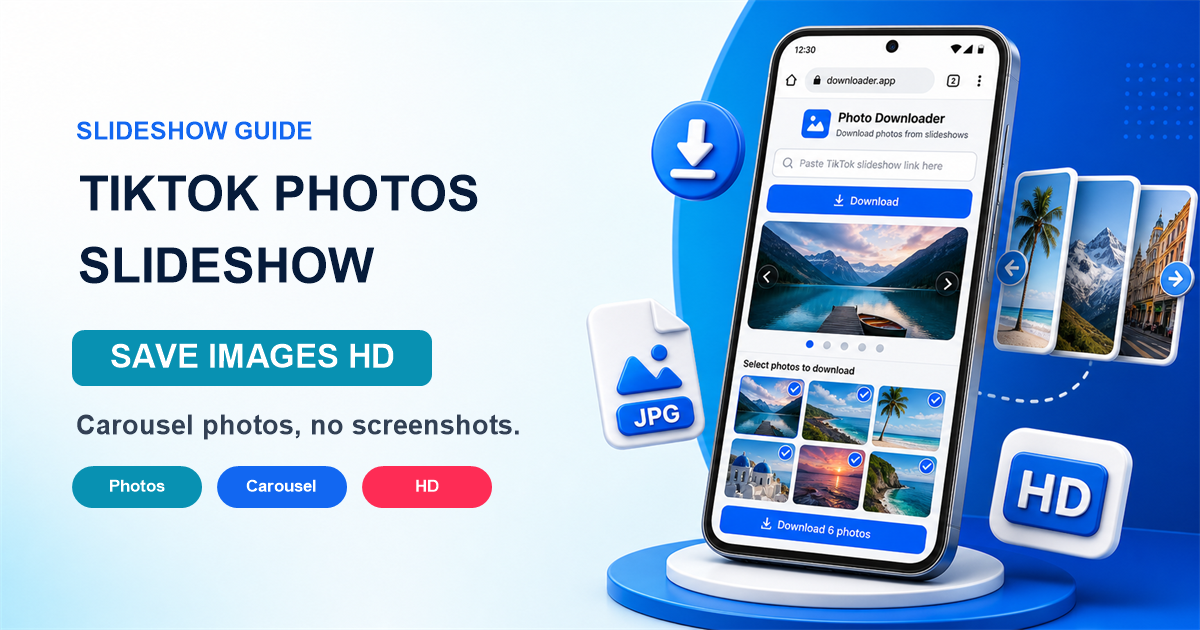 How to Download Individual Photos from TikTok Slideshows & Carousels